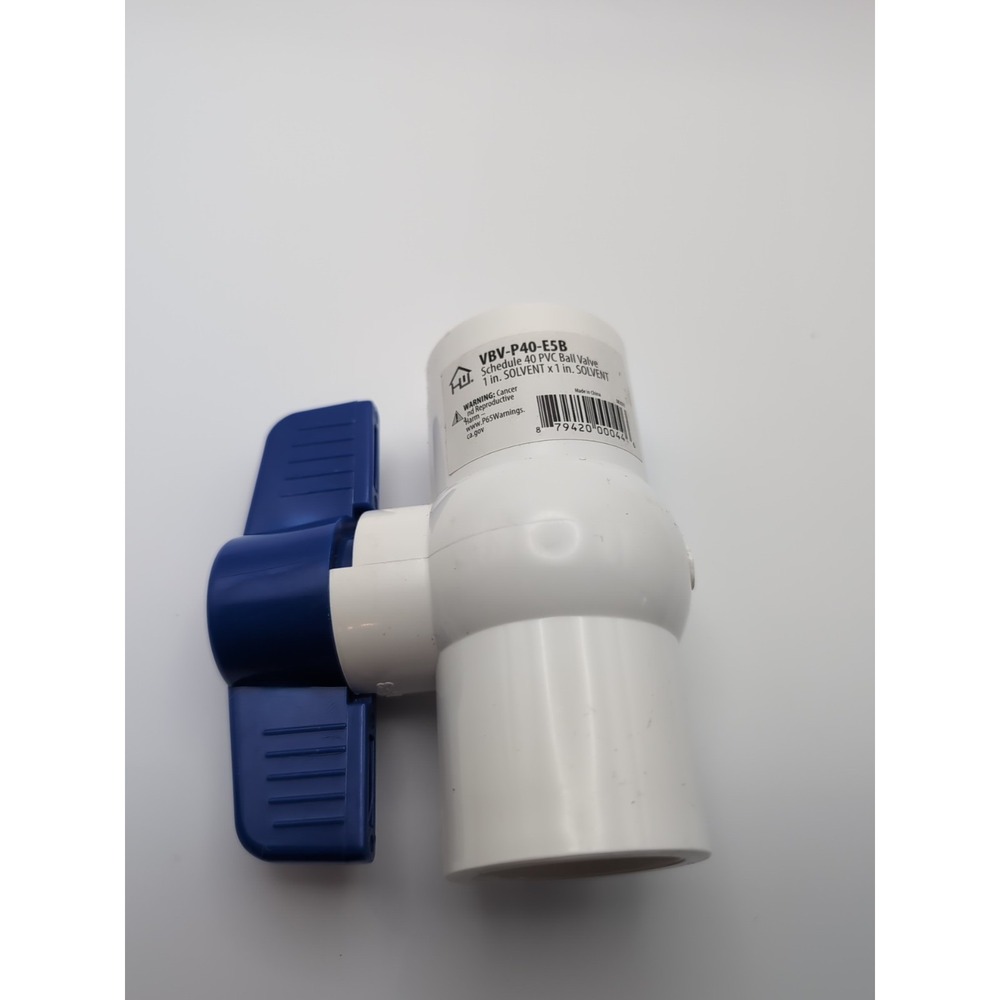 BK Products 107-635 Proline PVC Slip Full Port Ball‎ Valve 1 in.